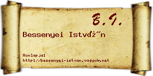 Bessenyei István névjegykártya