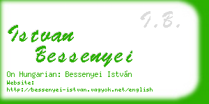 istvan bessenyei business card